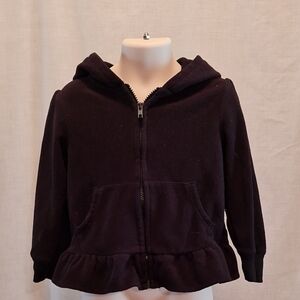 Garanimals Black Kids Jacket, front pockets and hood, EUC, Sz 3T